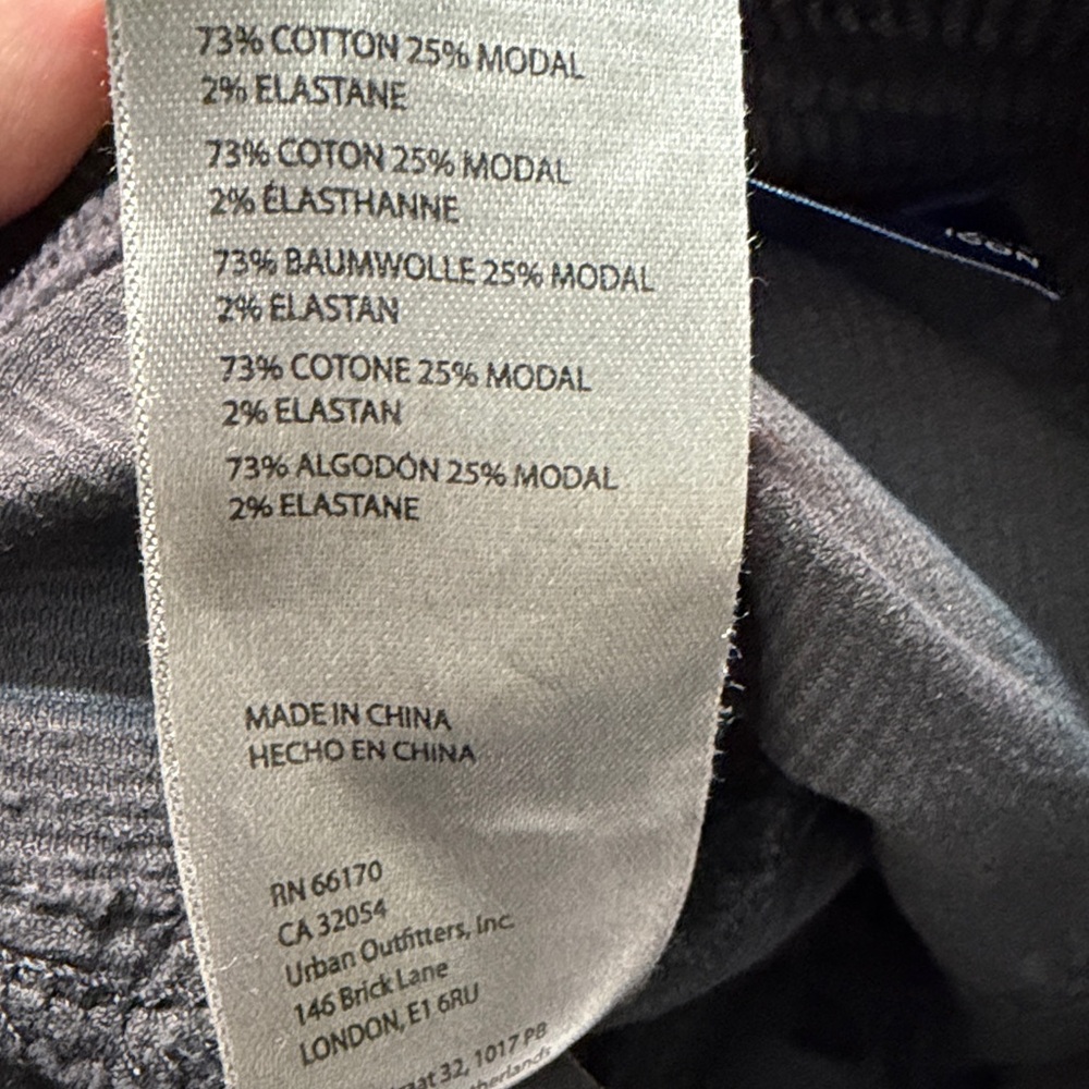 Pilcro Anthropologie The Icon Flare Dar Gray Black Corduroy Pants Size 26 - Picture 7 of 7